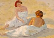 unknow artist Louise und Emmy France oil painting art